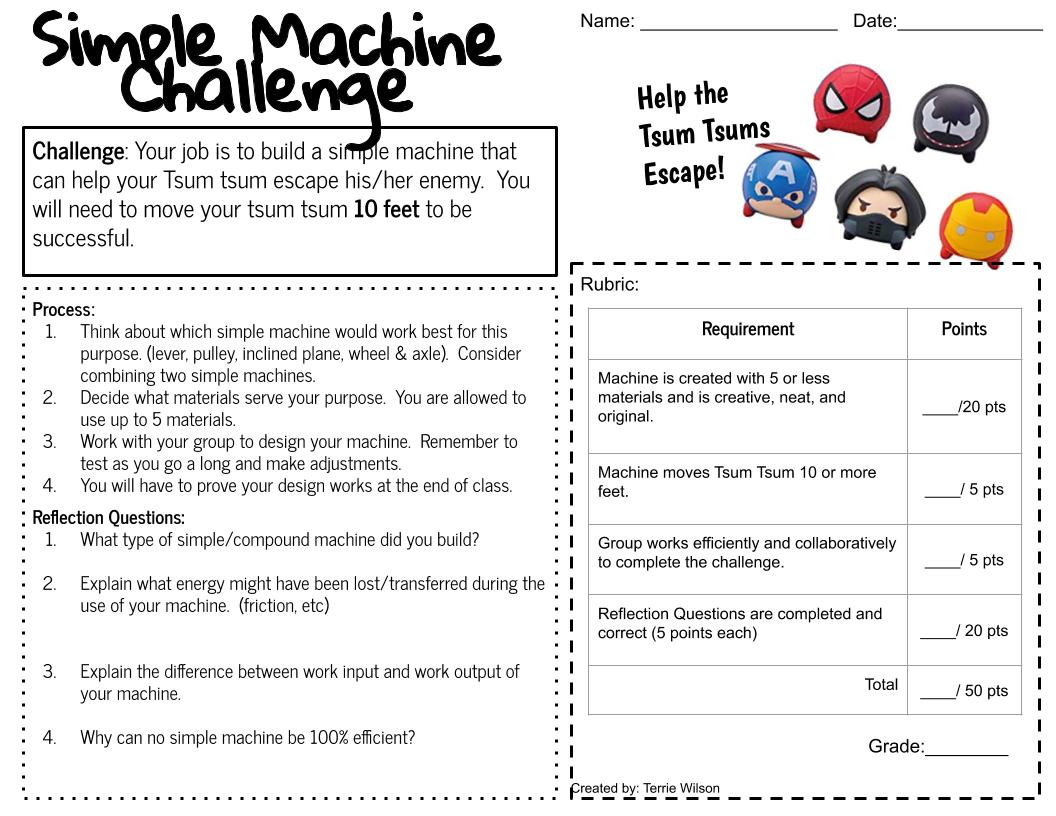 simple machine challenge instructions